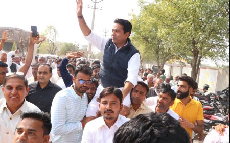 Rajasthan Politics: भाजपा के बागी सांसद राहुल कस्वां का शक्ति प्रदर्शन, क्या हाथ का थामेंगे साथ