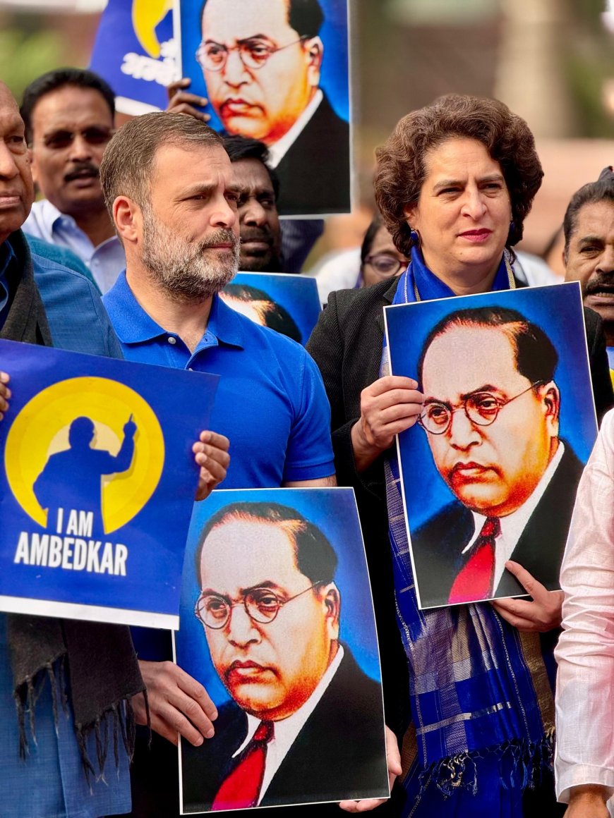 अमित शाह के बयान पर कांग्रेस सांसदों ने किया जमकर हंगामा, कहा- देश से माफी मांगे अमित शाह