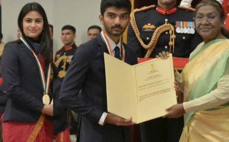 भारत के रत्नों को मिले खेल रत्न, राष्ट्रपति द्रोपदी मुर्मु ने किया सम्मानित