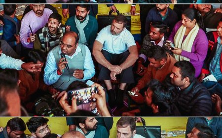 पटना में बीपीएससी के अभ्यर्थियों से मिले राहुल गांधी, सरकार से की मांग