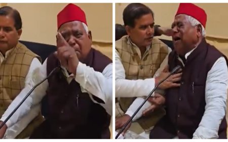 दलित युवती हत्याकांड़ः प्रेसवार्ता के दौरान रो पड़े सपा सांसद अवधेश प्रसाद