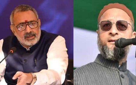 किसी के पिताजी का नहीं है भारत का संविधान.......... केंद्रीय मंत्री गिरिराज सिंह ने ओवैसी को किया सर्तक