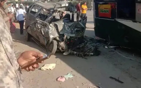 जयपुर में भीषण सड़क हादसा, रोडवेज बस की टक्कर से 8 लोगों की मौत