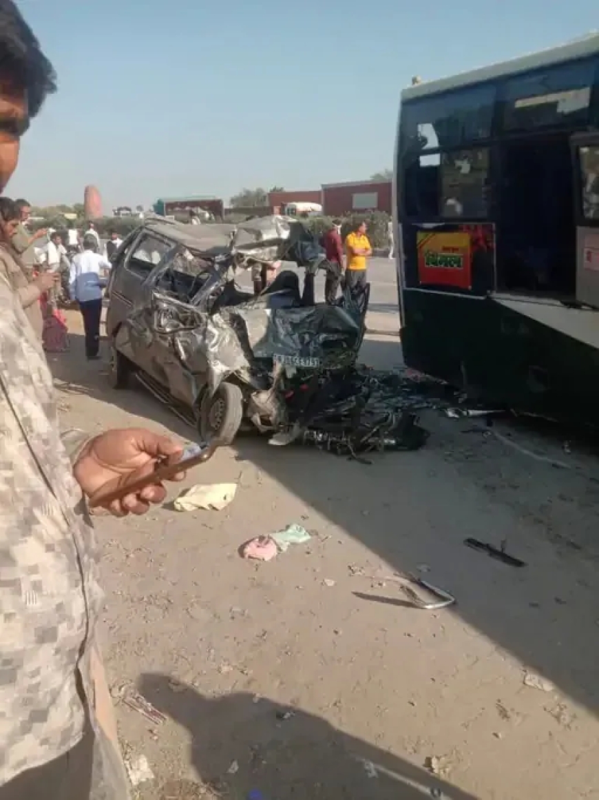 जयपुर में भीषण सड़क हादसा, रोडवेज बस की टक्कर से 8 लोगों की मौत
