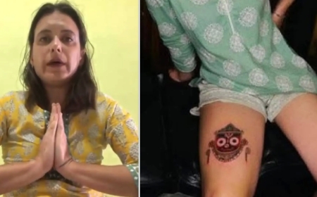 भगवान जगन्नाथ का टैटू बनवाकर फंसी विदेशी महिला, भक्तों ने जताई नाराजगी